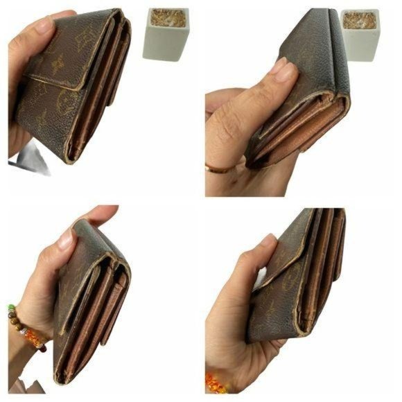 Authentic Louis Vuitton Wallet Portefeiulle Elise Trifold Monogram LV Vintage - Picture 8 of 13